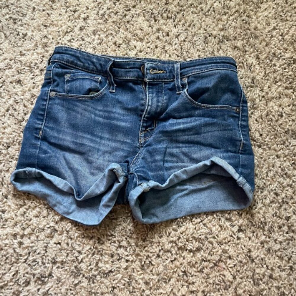 Dark wash Womens Jean shorts